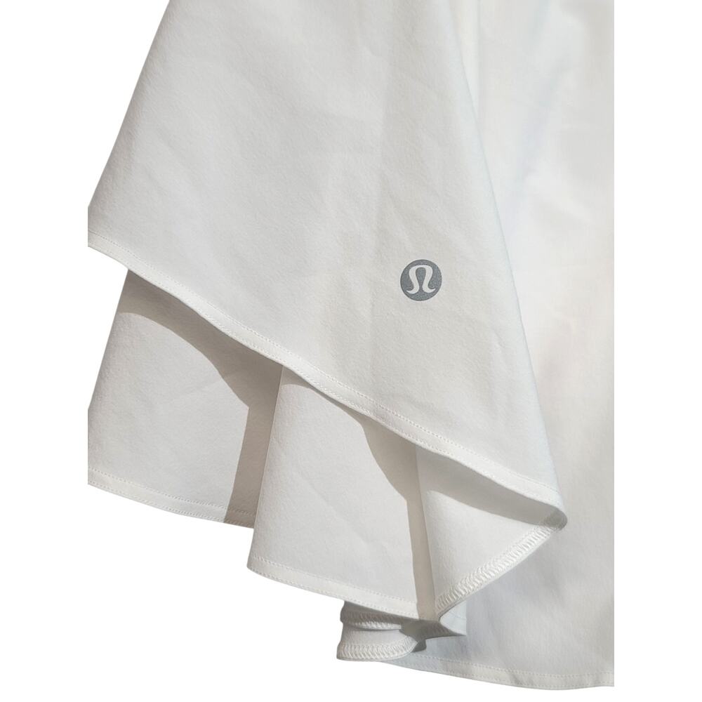 Lululemon Court Rival High-Rise Skirt White Size 2 GUC Tennis Golf - Picture 3 of 4